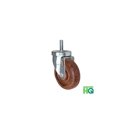 Casterhq 4" Threaded Stem Caster, Swivel Caster W/ High Temperature Nylon Wh 24CS414TMA83T-43